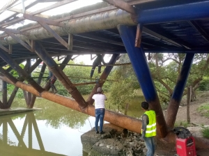 Inici&oacute; intervenci&oacute;n en puente que conduce a Nueva Esperanza