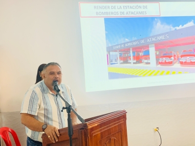 Construcci&oacute;n del Cuerpo de Bomberos Atacames.