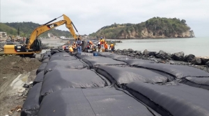 Muro sumergible en S&uacute;a registra en avance del 92 por ciento